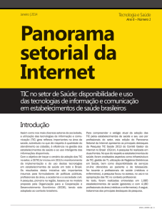 TIC no setor de Saúde: disponibilidade e uso das tecnologias de