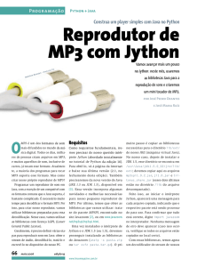 Reprodutor de MP3 com Jython