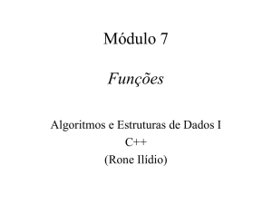 Módulo 7 - Funções