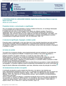 A RACIONALIDADE DA LINGUAGEM HUMANA: AQUILO QUE OS