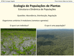 Ecologia de Populações de Plantas