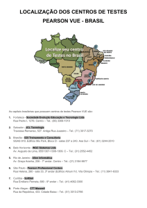 localização dos centros de testes pearson vue - brasil