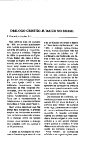 DIÁLOGO CRISTAO-JUDAICO NO BRASIL