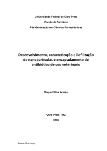 Desenvolvimento, caracterização e liofilização de nanopartículas e