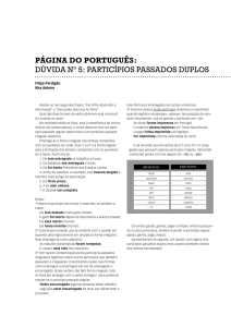 página do português: dúvida nº 5: particípios