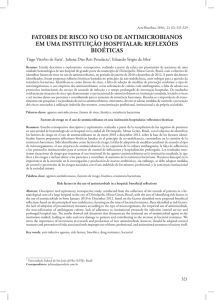 fatores de risco no uso de antimicrobianos em uma