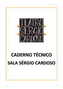 caderno técnico - Teatro Sérgio Cardoso