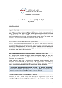 1 Informe Técnico sobre Influenza A (H1N1) – Nº 001/09 22/07/2009