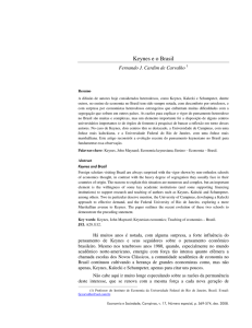 Keynes e o Brasil - Instituto de Economia