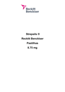 Strepsils ® Reckitt Benckiser Pastilhas 8.75 mg