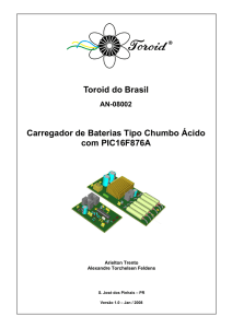 Carregador de Baterias de 12 e 24 Vcc – até 160 Ah