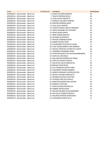 Curso Classificacao Candidato Modalidade GEOGRAFIA