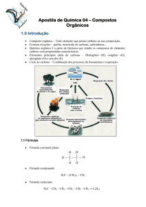 Apostila de Química 04 – Compostos Orgânicos