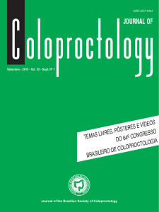 Volume 35 - Sociedade Brasileira de Coloproctologia