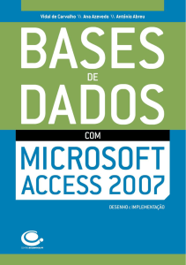 BASES DE DADOS COM MICROSOFT ACCESS 2007