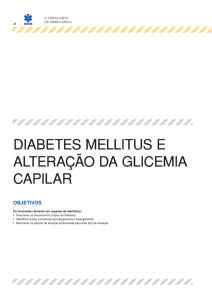 diabetes mellitus e alteração da glicemia capilar