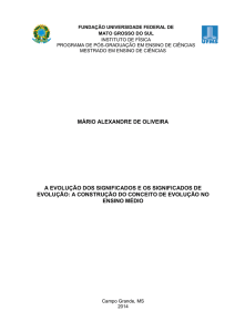 mário alexandre de oliveira a evolução dos