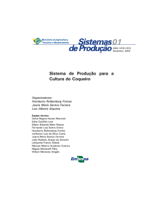 Sistema de Produção para a Cultura do Coqueiro