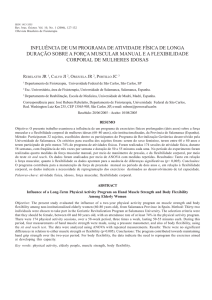 influência de um programa de atividade física de longa