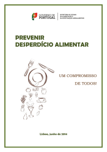 Projeto de Estudo e Reflexão sobre o Desperdício Alimentar