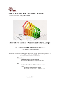 Reabilitação Térmica e Acústica de Edifícios Antigos