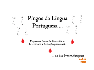 Pingos da Língua Portuguesa - Colégio Rio Branco