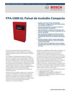 FPA‑1000‑UL Painel de Incêndio Compacto