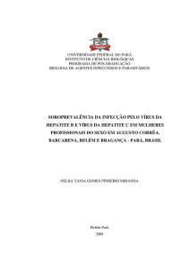 soroprevalência da infecção pelo vírus da hepatite be vírus da