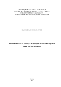 Efeitos tectônicos na formação da paisagem da bacia