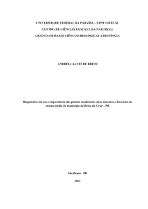 universidade federal da paraíba – ufpb virtual centro de ciências