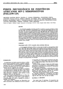 perfil imunológico de indivíduos africanos hiv