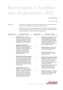 Numeração e funções dos dispositivos IEEE, FOLHETO