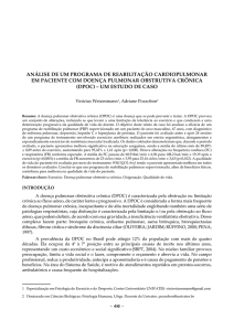 análise de um programa de reabilitação cardiopulmonar