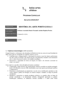 Historia da Arte Portuguesa I - Faculdade de Belas