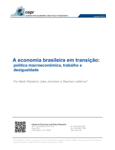 A economia brasileira em transição: política macroeconômica