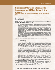Diagnóstico Diferencial e Tratamento Conservador da DTM de