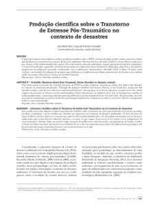 Produção científica sobre o Transtorno de Estresse Pós