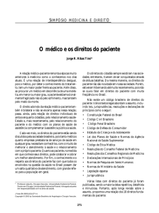 O médico e os direitos do paciente