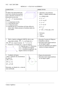 Módulo 1 Cálculo Algébrico