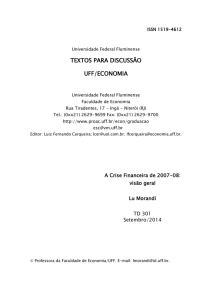 TEXTOS PARA DISCUSSÃO UFF/ECONOMIA