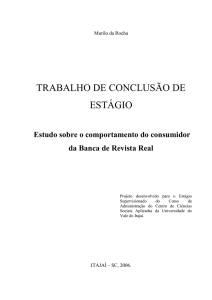 trabalho de conclusão de estágio