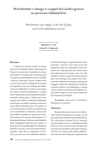 Periodontite e ômega 3: o papel dos ácidos graxos no processo