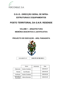 Projecto de Execução (Arquitectura Paisagista)