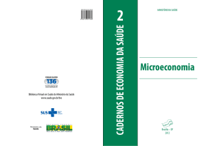 Cadernos de Economia da Saúde, 2: Microeconomia