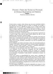 Presente e Futuro das Vacinas na Prevenção de Doenças