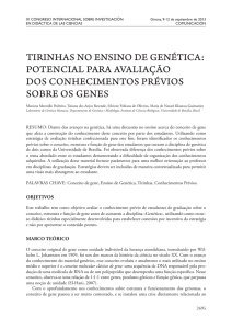 tirinhas no ensino de genética: potencial para avaliação