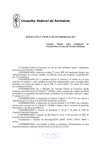 resolução nº 570 - Conselho Federal de Farmácia