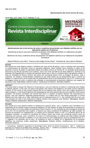 ISSN 2317-5079 Monitoramento dos níveis séricos de ureia... Lúcio