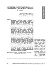 4 Câncer de próstata e prevenção conhecimentos e