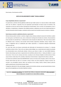 Fadiga Adrenal - Sociedade Brasileira de Endocrinologia e